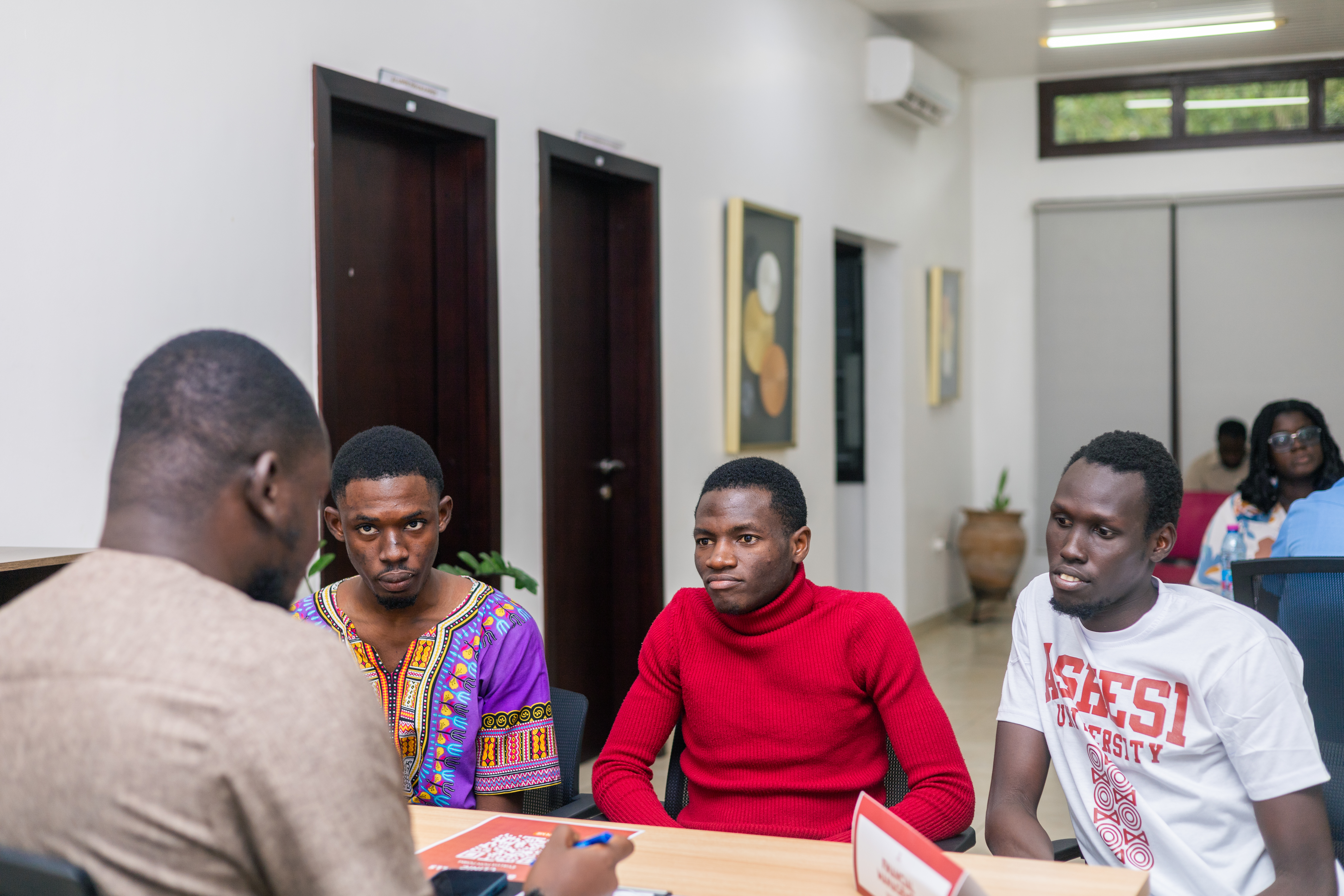 Students learning digital skills